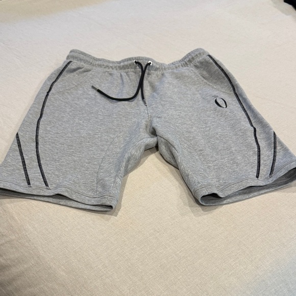 Gray Athletic Shorts with Black Accents - Picture 1 of 11